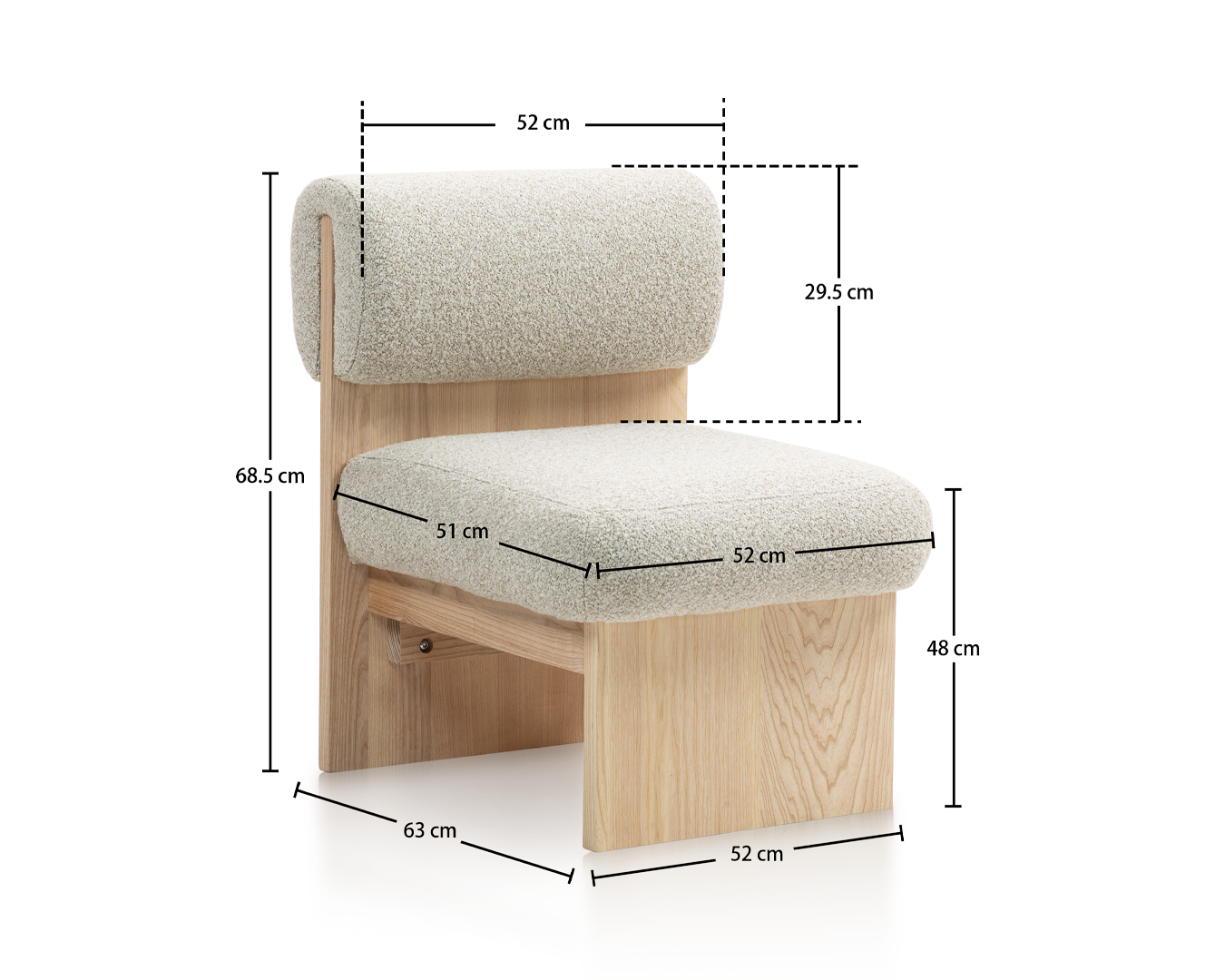 Wooden Chair Elijah - Natural