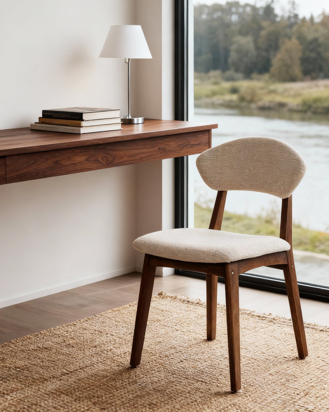 walnut / beige