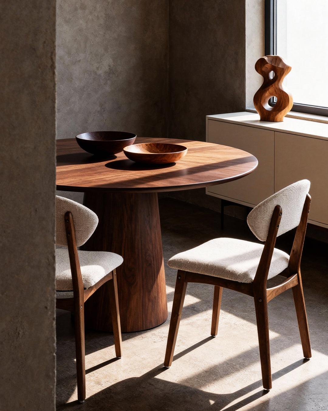 walnut / beige