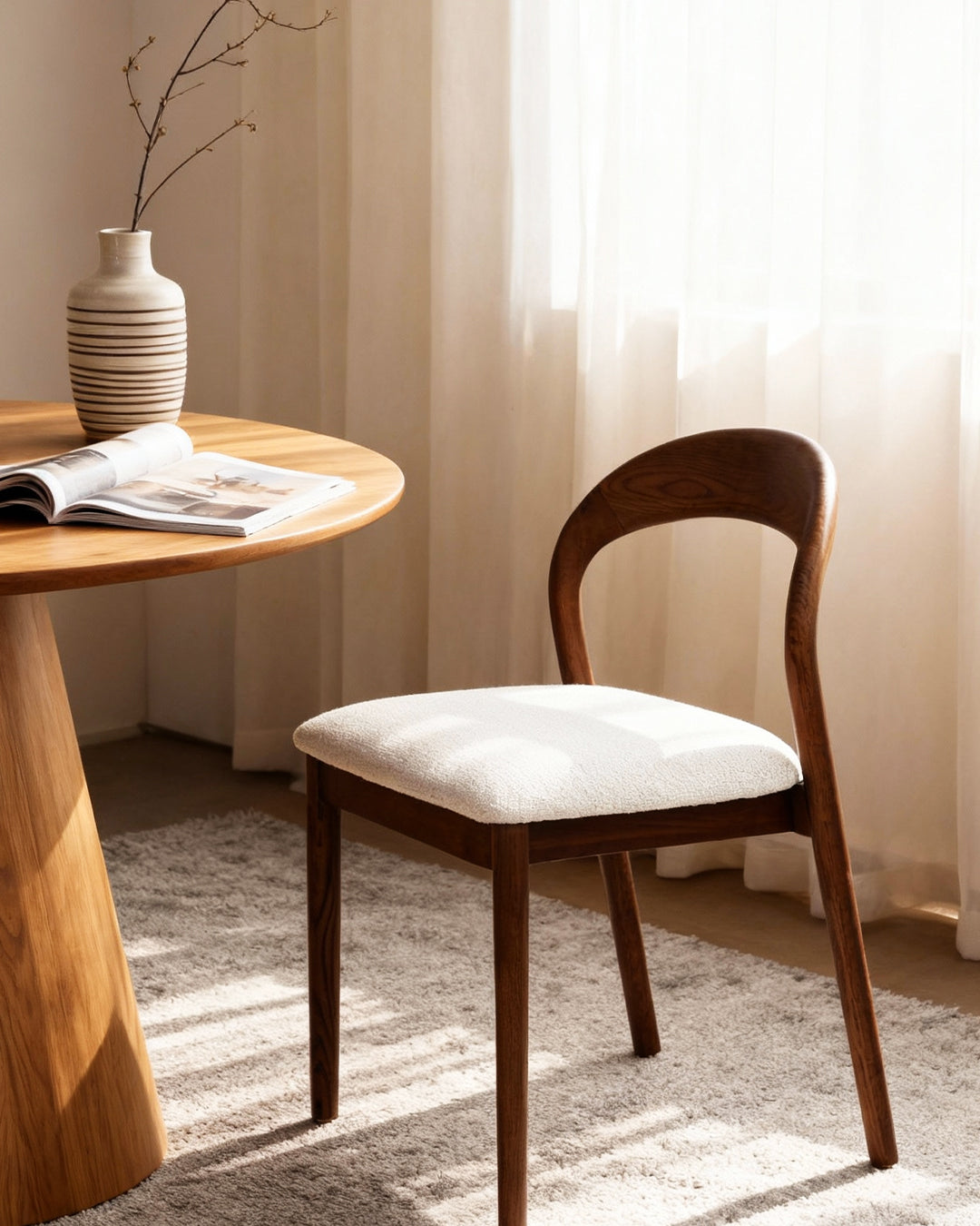 walnut / white